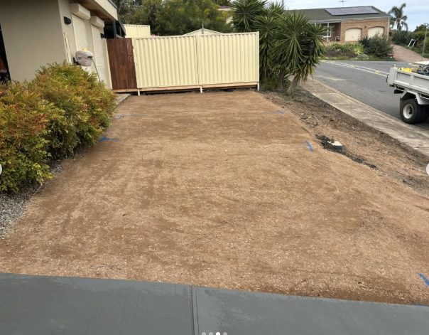 Hallett Cove site, after Swift Earthworks completed the job